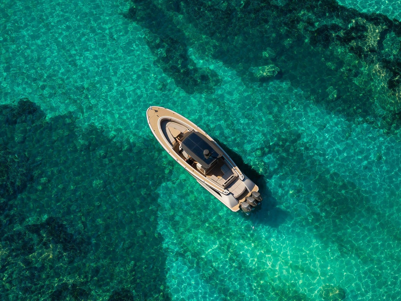 Wajer 38 S outboard topview mallorca
