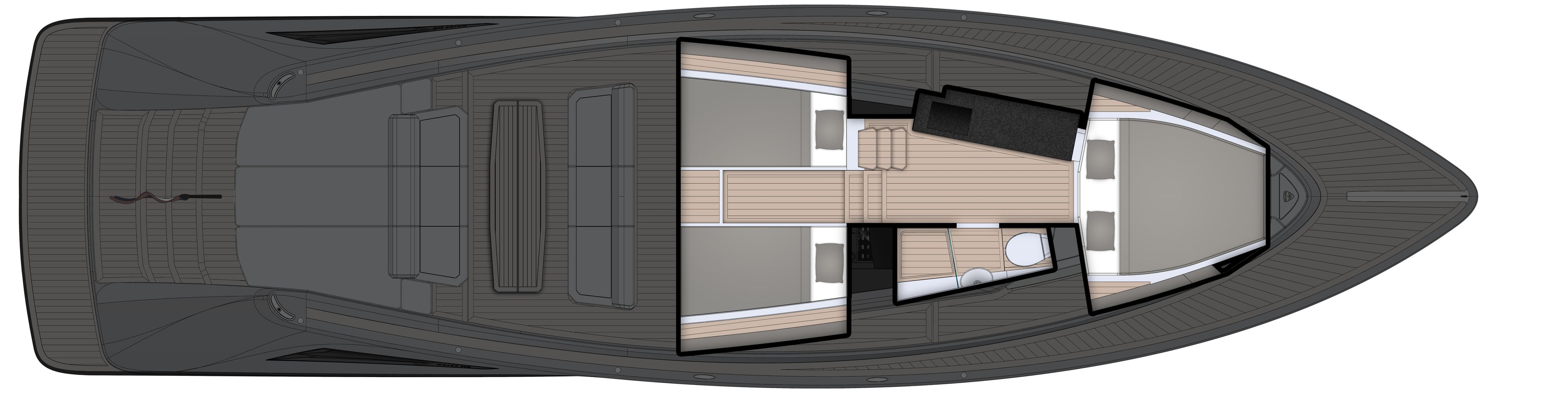 Wajer 55s Top View Interior