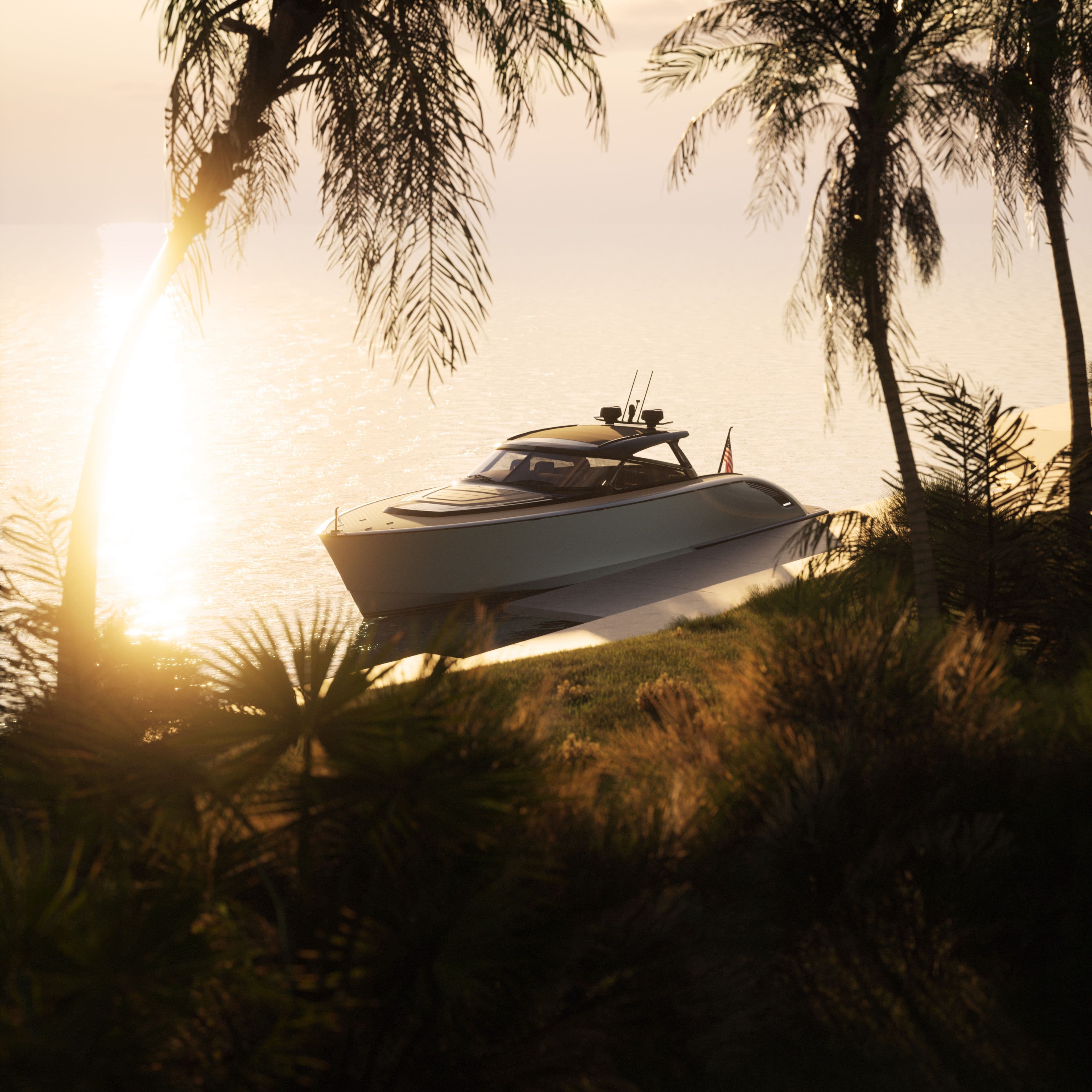 Wajer 55 HT Miami still CGI docked