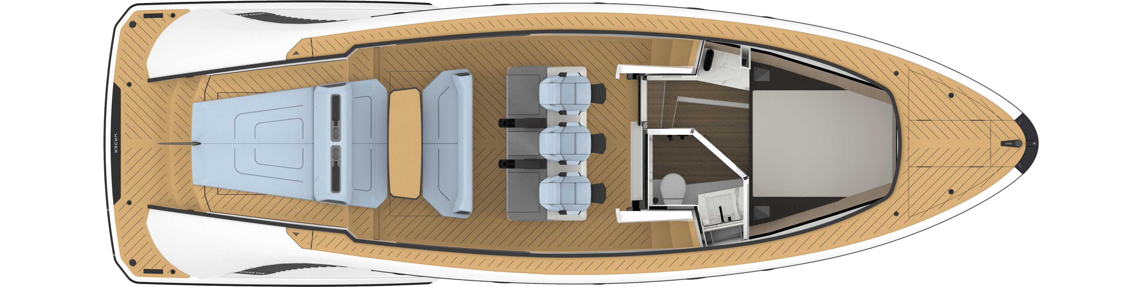 Wajer 44S general arrangement interior view horizontal right